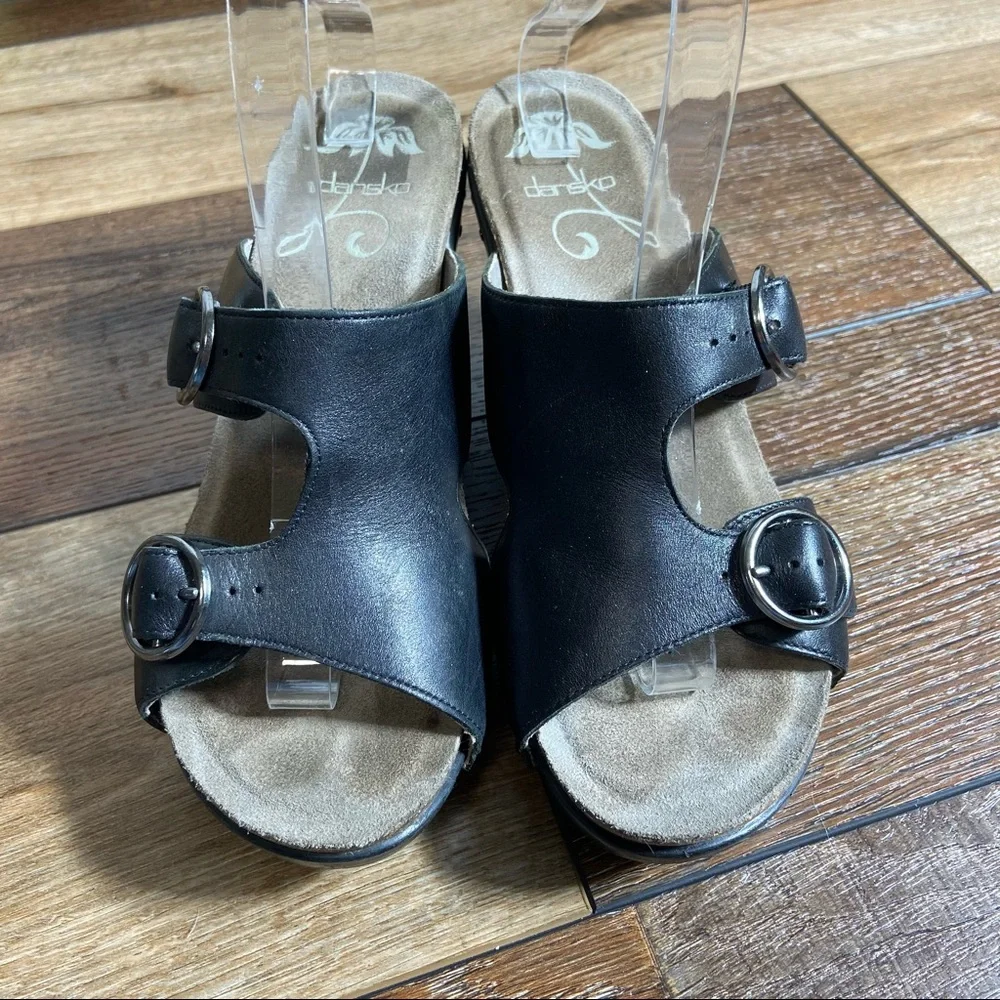 Dansko Fern Wedge Heel Slide Sandals Size 40